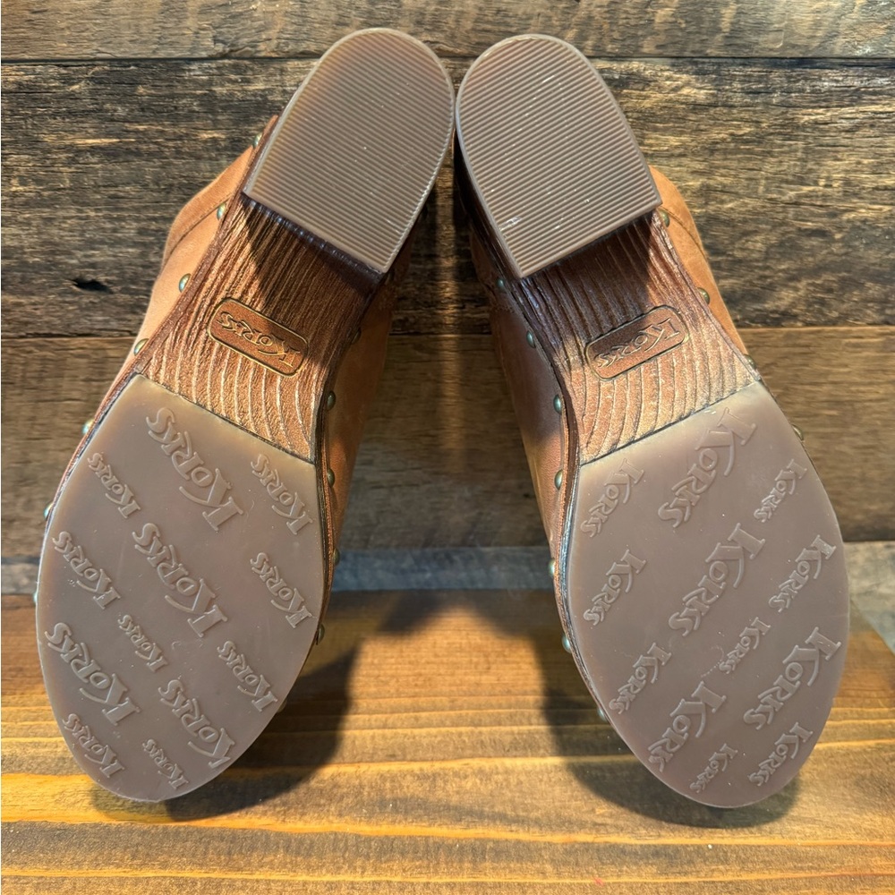 Women's Kork’s Brown Leather Clogs - Picture 4 of 4